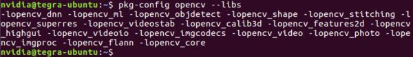 查看linux下的opencv安装库