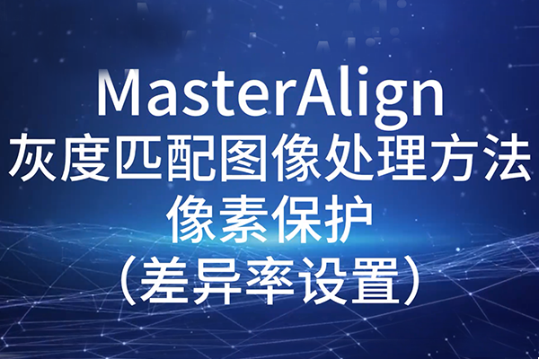 MasterAlign灰度匹配图像处理方法-差异率设置