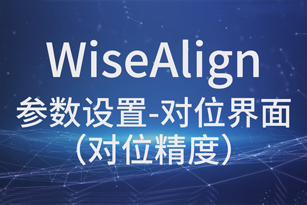 WiseAlign参数设置-对位界面（对位精度）