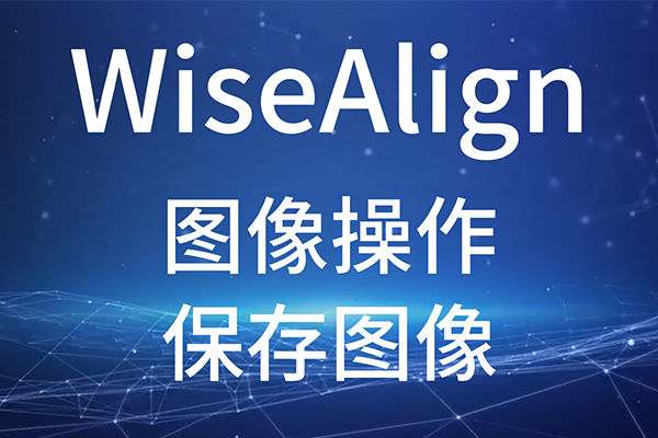 WiseAlign-图像操作-保存图像